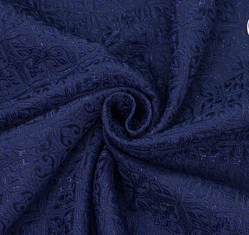 Noble Brocade, dark blue, 1.65m