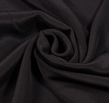 Silk crêpe marocain, black