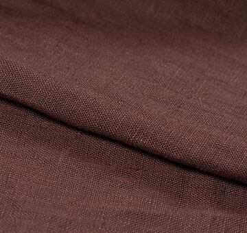 European linen fabric, brown 100% linen