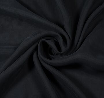 Cupro plain weave, black