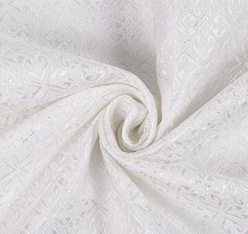 Noble brocade, ivory white