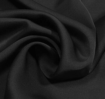 Rayon charmeuse satin, black