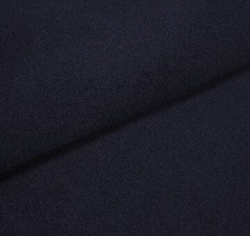 Brushed pure wool coating, dark blue