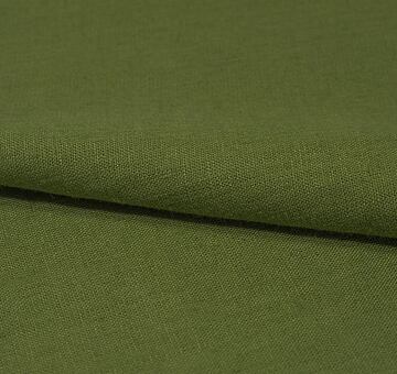 European linen fabric, green 100% linen