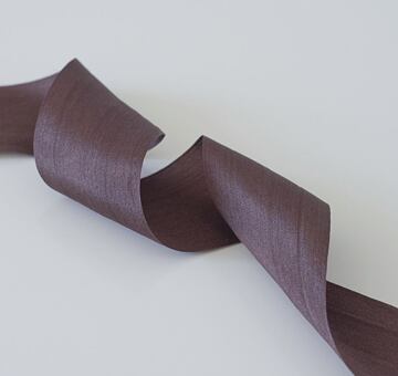 Silk ribbon 3,2 cm, chocolate