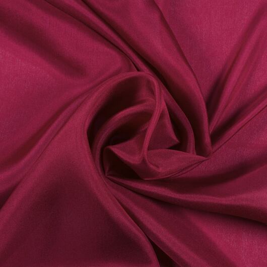 Silk habotai, crimson