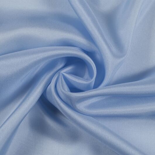 Silk habotai, light blue