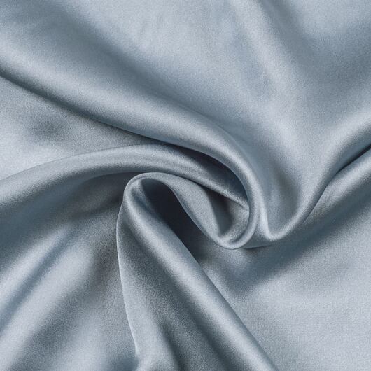 Silk satin, steel blue