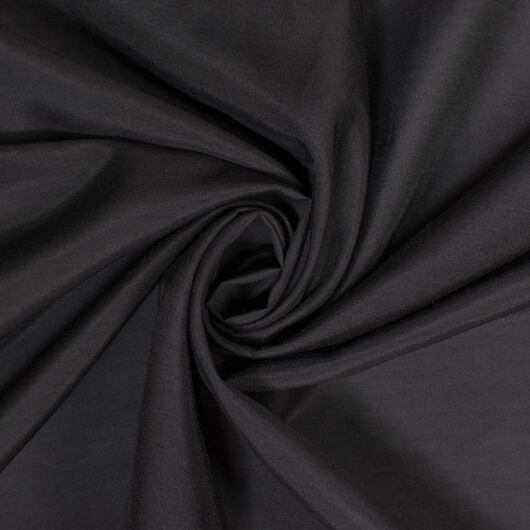 Silk cotton voile, black