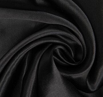 Silk satin, black