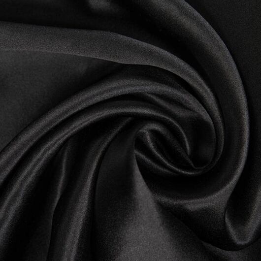 Silk satin, black