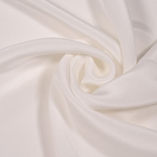 Silk crêpe marocain, ivory white