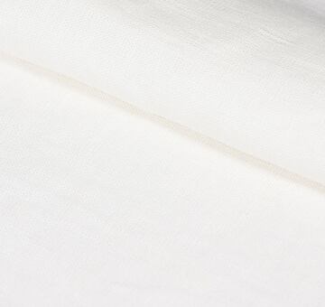 European linen fabric, white 100% linen