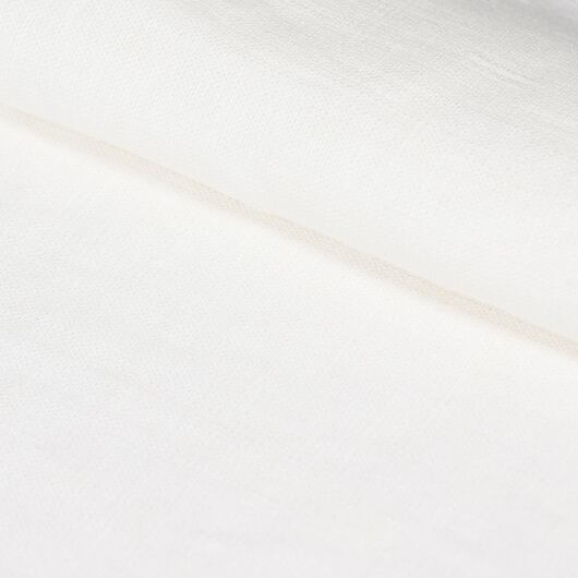 European linen fabric, white 100% linen