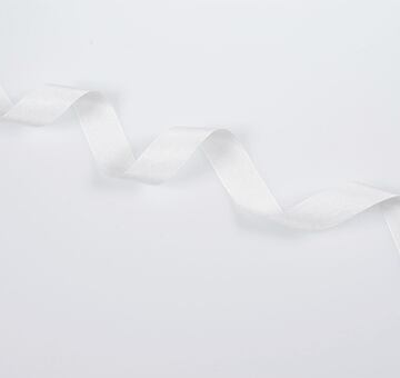 Silk ribbon 1,5 cm, ivory white