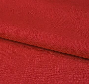 European linen fabric, red 100% linen