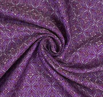 Noble brocade, burgundy-silver-violet