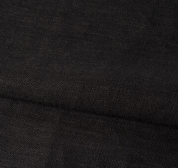 Black linen gauze fabric, 100% linen