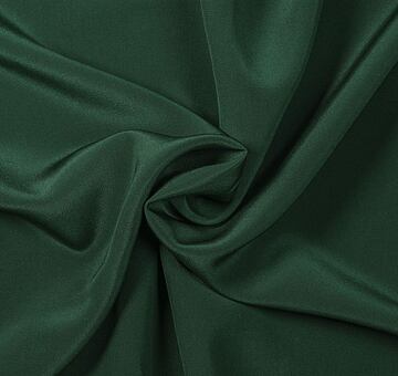 Silk crêpe de Chine, dark green