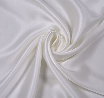 Silk satin, white