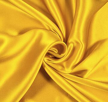 Silk satin, yellow, 1.2m