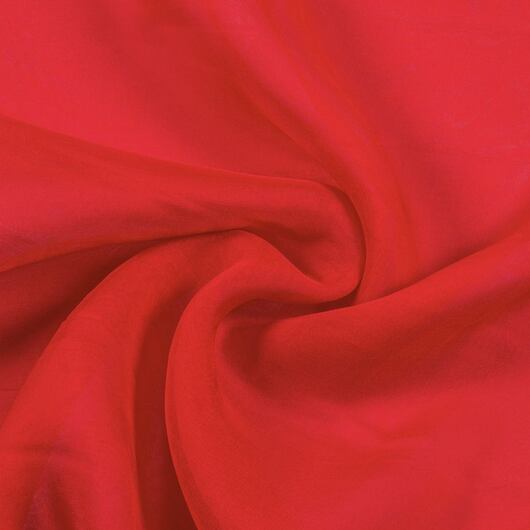 Silk chiffon, red