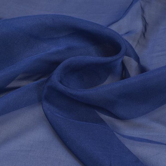 Silk chiffon, blue