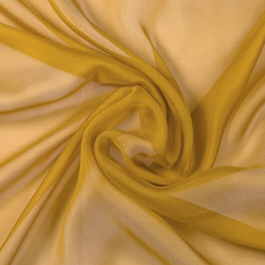 Silk chiffon, gold