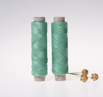 Fine linen thread, 20x3, 100m, mint