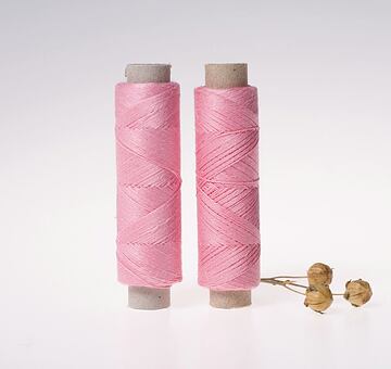 Fine linen thread, 20x3, 100m, pink