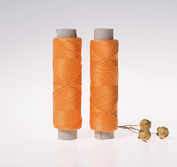 Fine linen thread, 20x3, 100m, orange