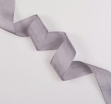 Silk ribbon 2 cm, grey