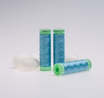 Silk thread, 50m, aqua