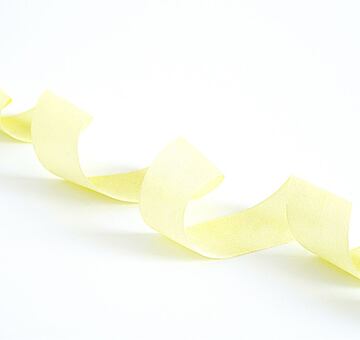 Silk ribbon 2 cm, pale yellow