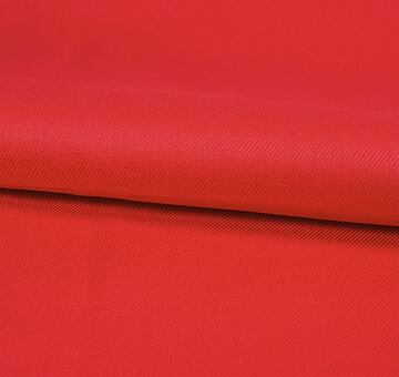 Red linen cotton twill fabric