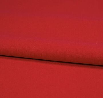 Red linen cotton blend fabric