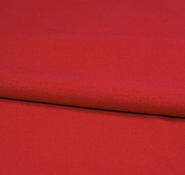 Red linen cotton blend fabric