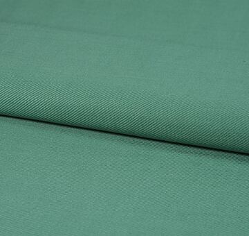 Green heavy linen cotton twill fabric