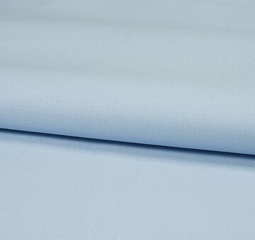 Light blue linen cotton twill fabric