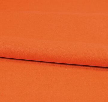 Orange linen fabric, 100% linen