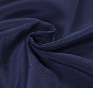 Silk crêpe marocain, dark blue