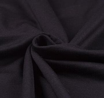 Spun silk jersey, black