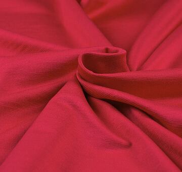 Spun silk jersey, red