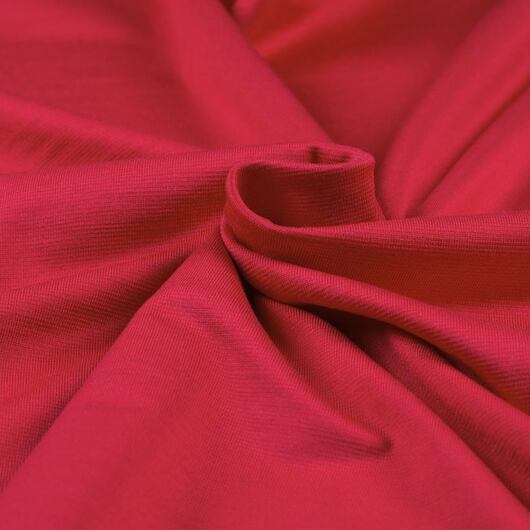 Spun silk jersey, red