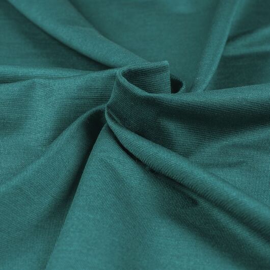 Spun silk jersey, teal