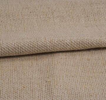 Handwoven vintage linen drill fabric, natural 100% linen