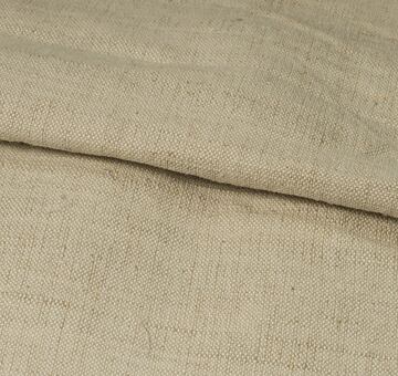 Handwoven vintage linen fabric, natural 100% linen