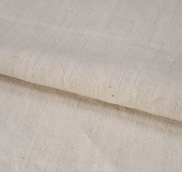 Handwoven vintage linen fabric, natural 100% linen