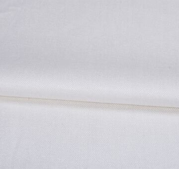 Ivory white heavy linen cotton twill fabric