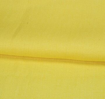 Yellow fine herringbone linen, 100% linen